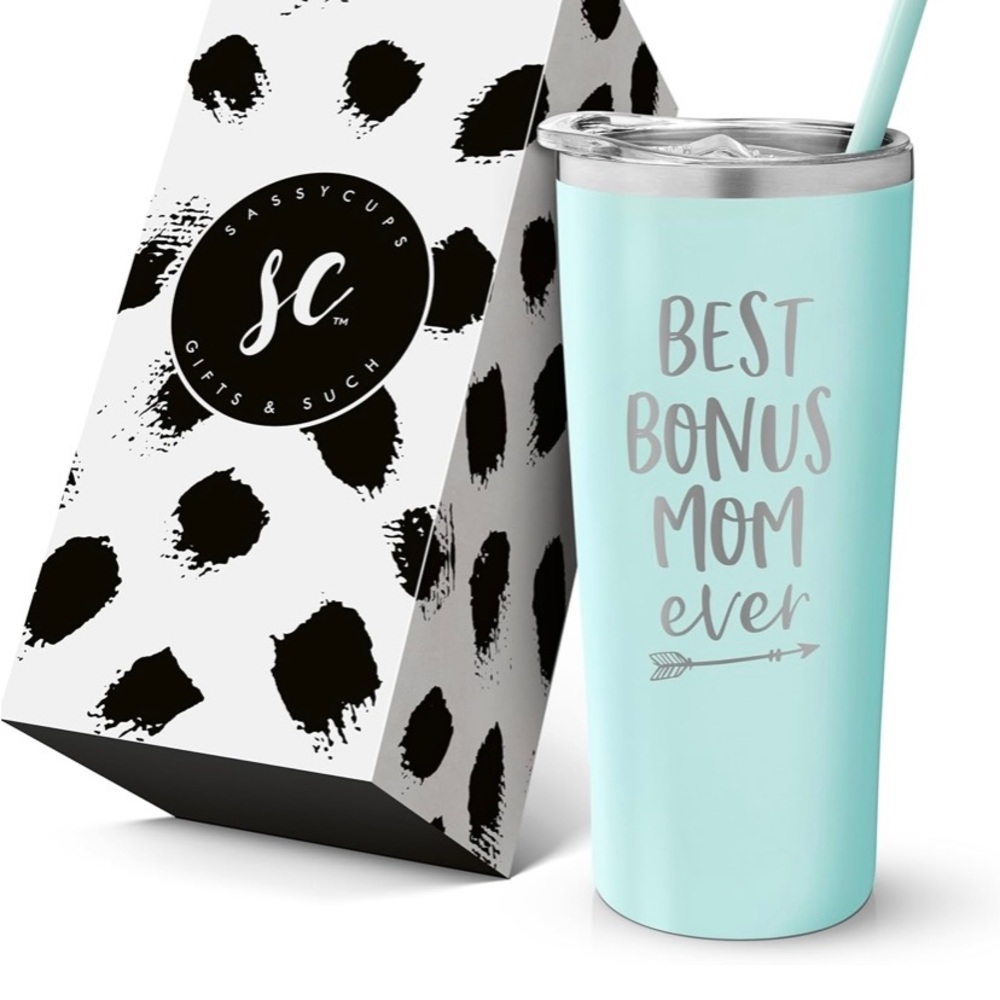 SassyCup “Best Bonus Mom Ever” Tumbler